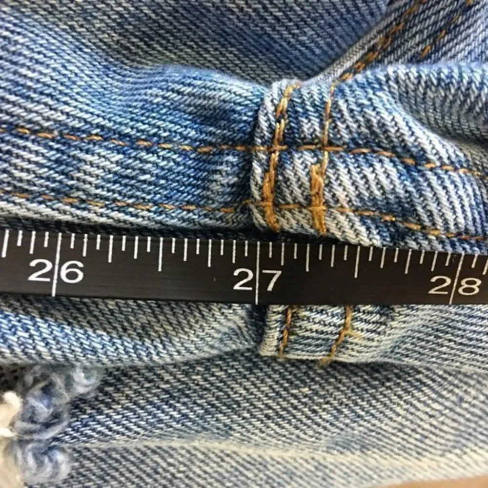 George Distressed Jeans Rigid Denim 100% Cotton Men’s Size 30 Measures 30x27